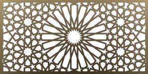 Lézervágott lemez geometrikus minta 10