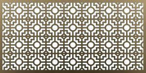 Lézervágott lemez geometrikus minta 02